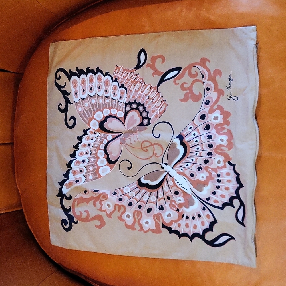 Vintage Jim Thompson 100% Cotton 15x15 Pillow Cover